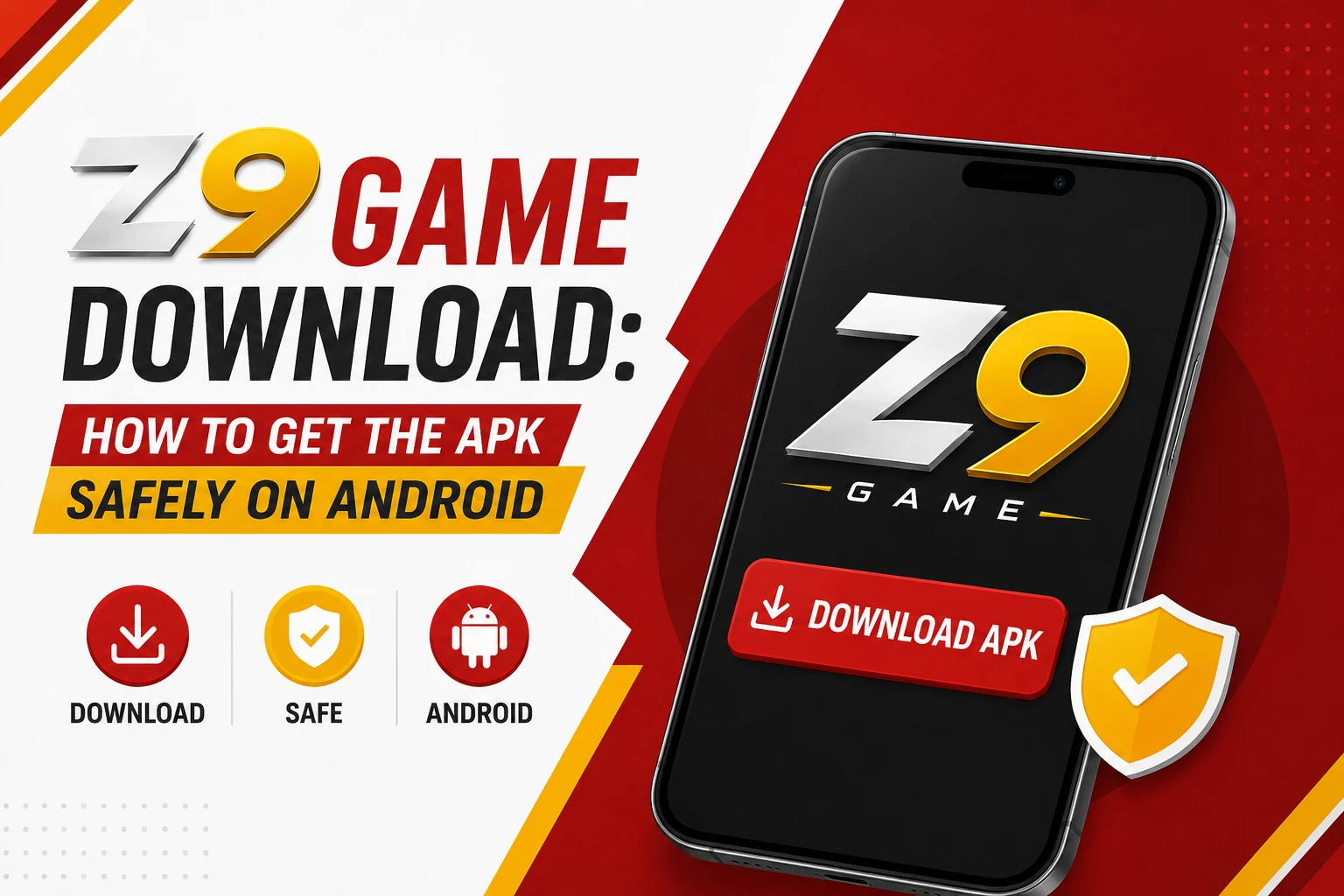 z9 game download APK file icon on a digital background, indicating a mobile game download option.